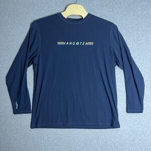 Hang Ten Men's Navy Blue UPF 50+ UV‎ Protection Long Sleeve Shirt Size XXL